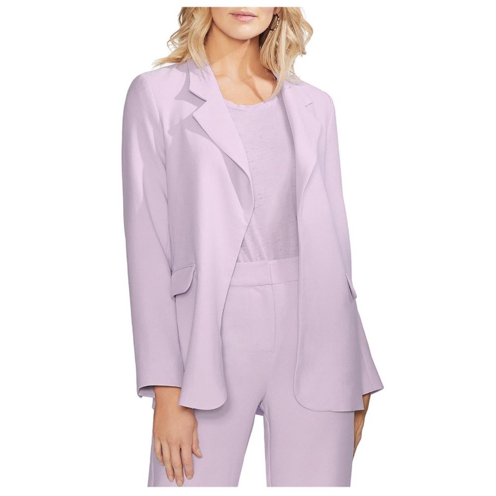 Vince Camuto Parisan Crepe Notch Collar Blazer SIZE 6 Wisteria